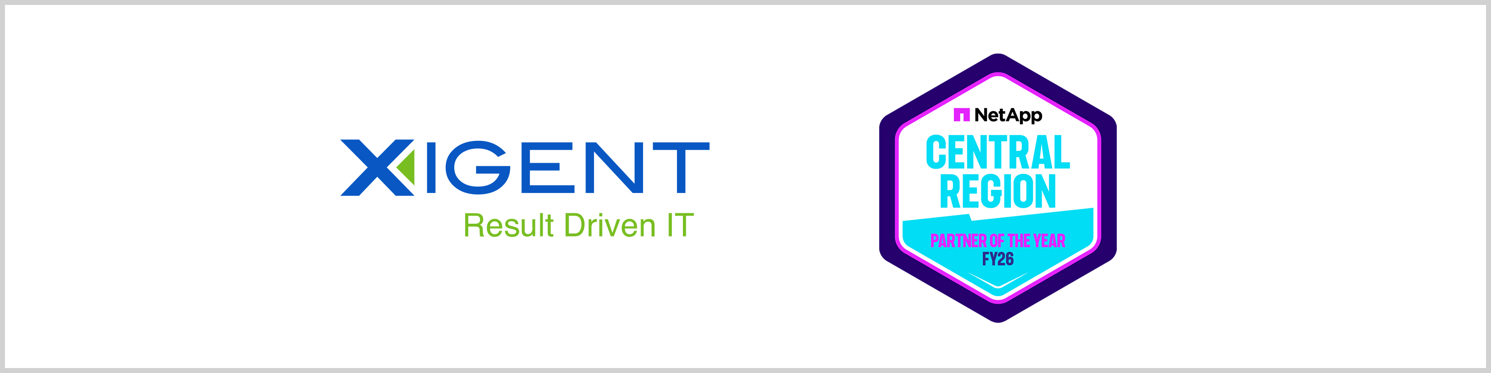 Xigent Receives NetApp North America Central Region Partner of the Year for FY’26
